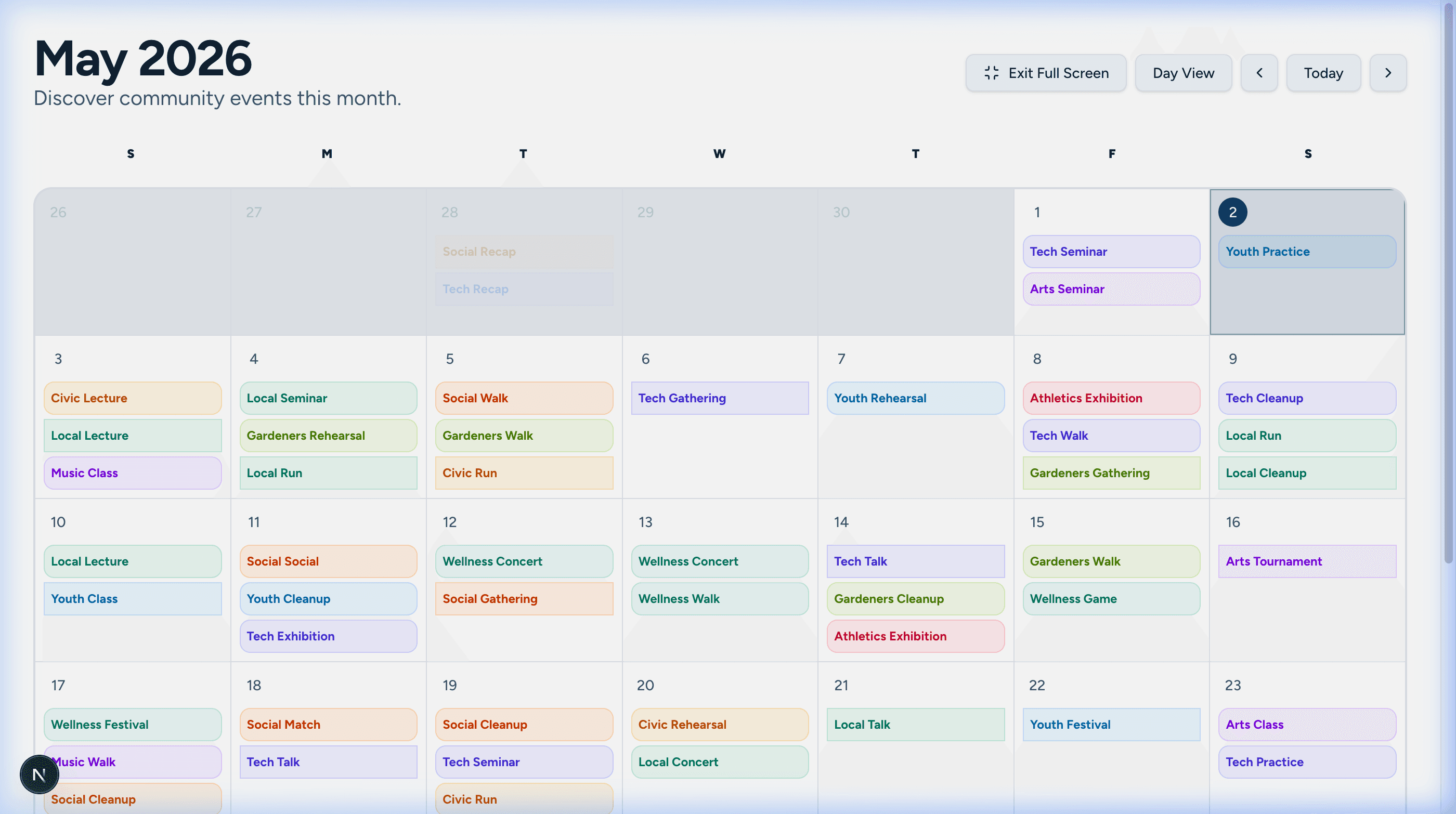 OurCommunity (Light Theme)